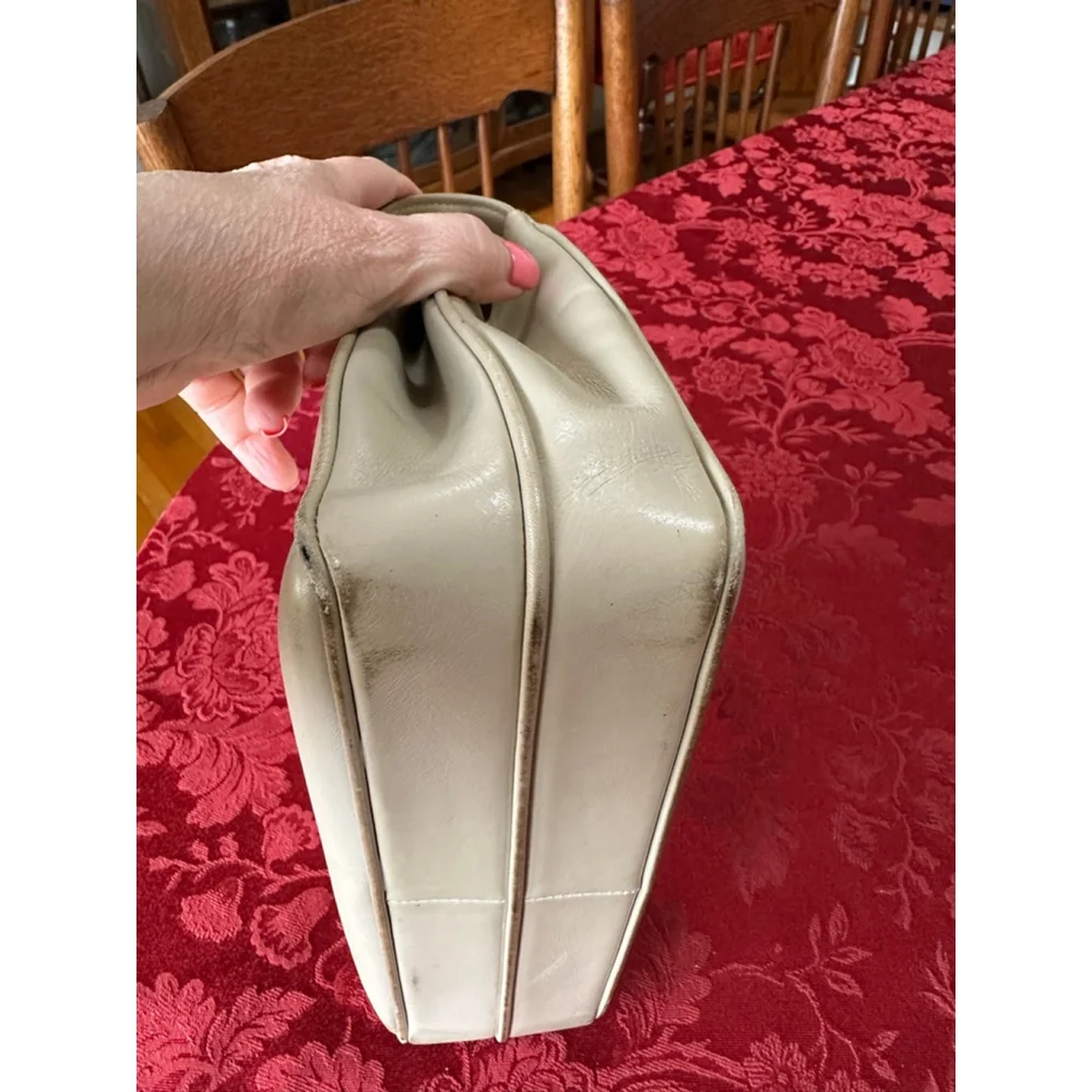 Gucci Beige Leather Vintage Top Handle Satchel - Picture 7 of 14